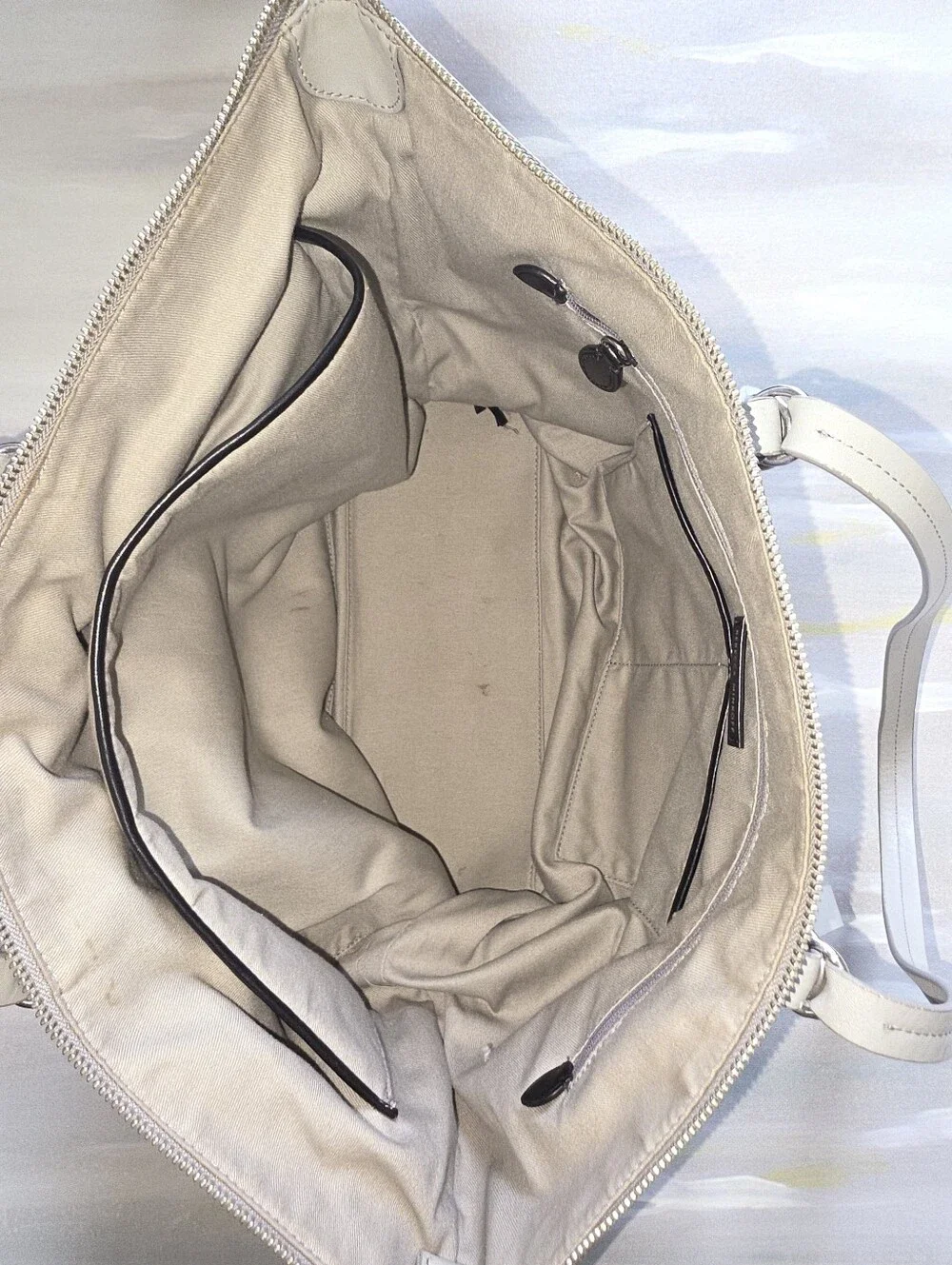 Rebecca Minkoff Gray Pebbled Leather Tote